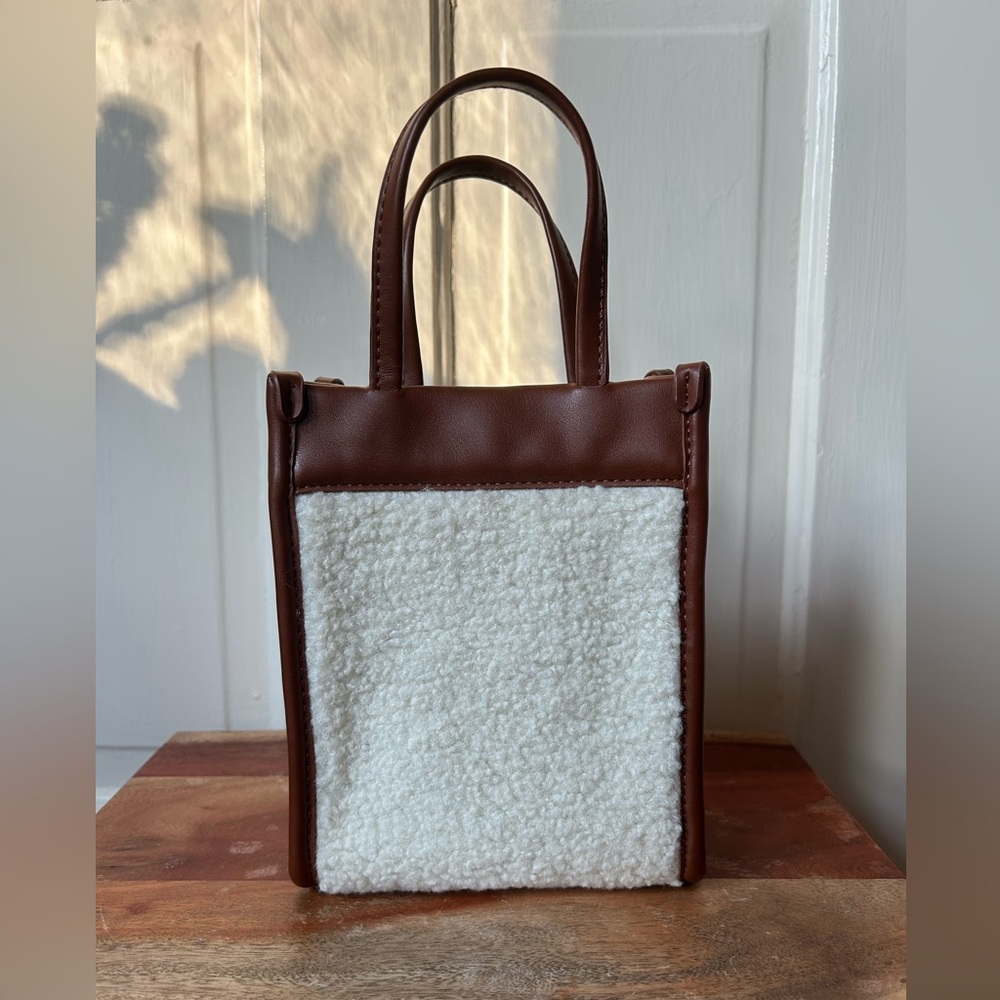 Shiraleah Courchevel Sherpa Mini Tote